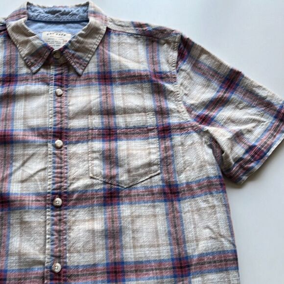 Fat Face Plaid Short Sleeve Button Up Sz. XL - Picture 3 of 8